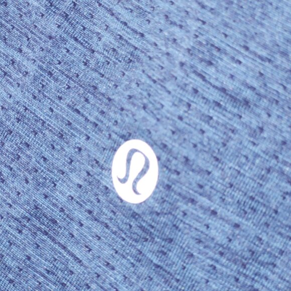 Lululemon T Shirt Mens L Large Metal Vent Tech Short Sleeve Blue Athletica Gym - Picture 9 of 9